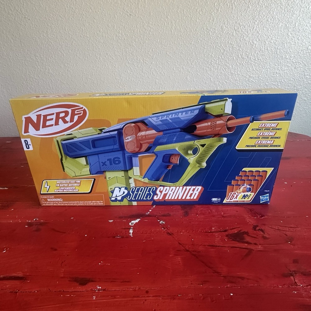 Nerf N Series Sprinter Motorized Blaster, 16 Nerf N1 Darts Compatible Only with